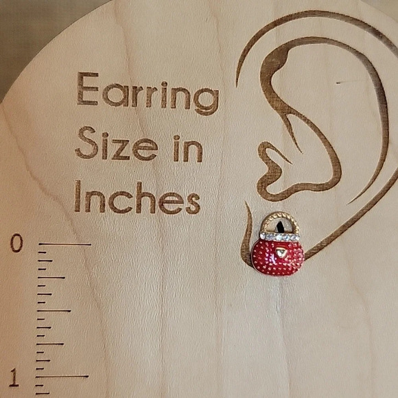 🔥LAST PAIR🔥 Shoe Addict Handbag Diva Stud Earrings - Picture 2 of 6